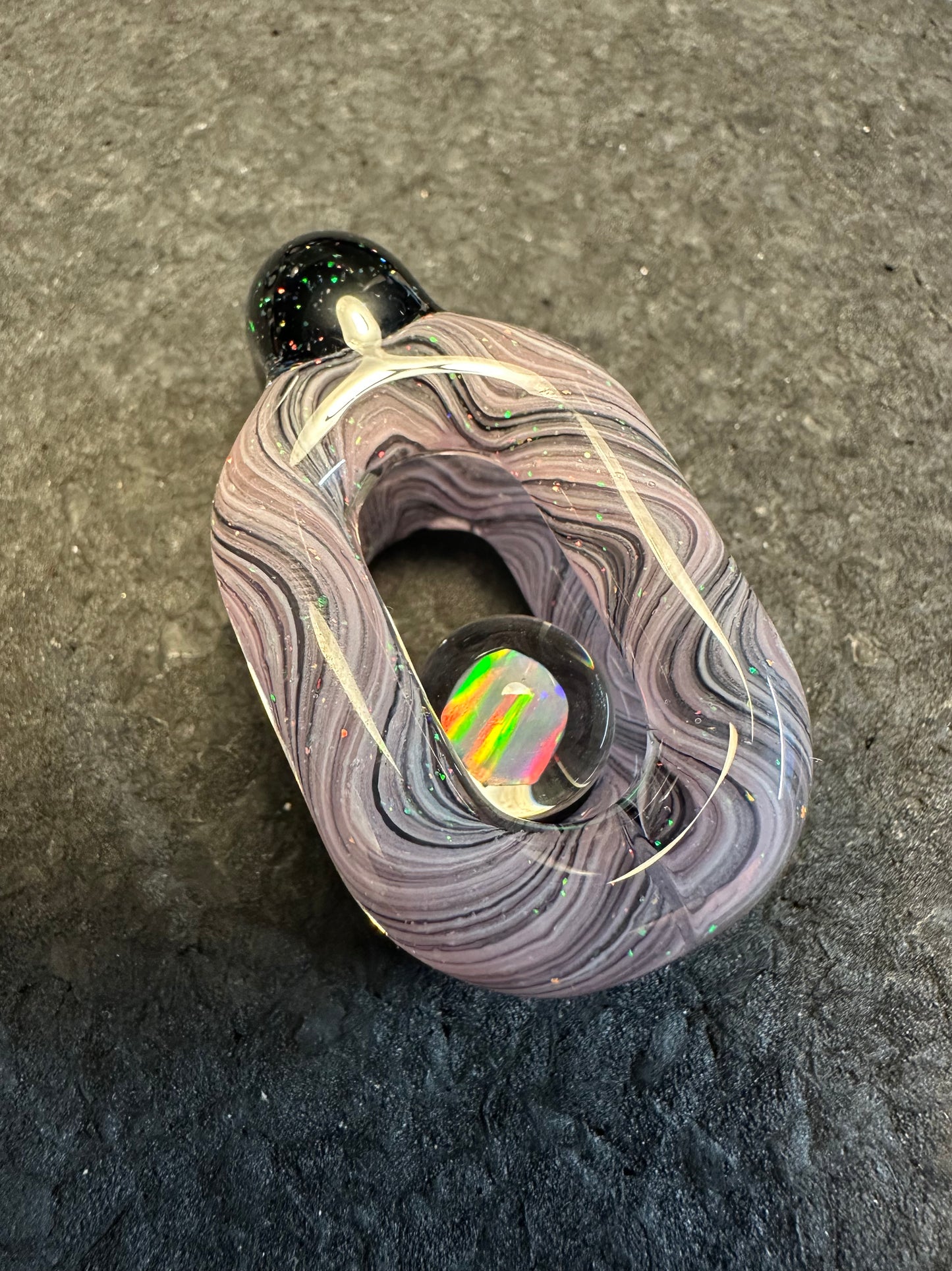 Mezcla de ópalo triturado sobre esmoquin Doublink™