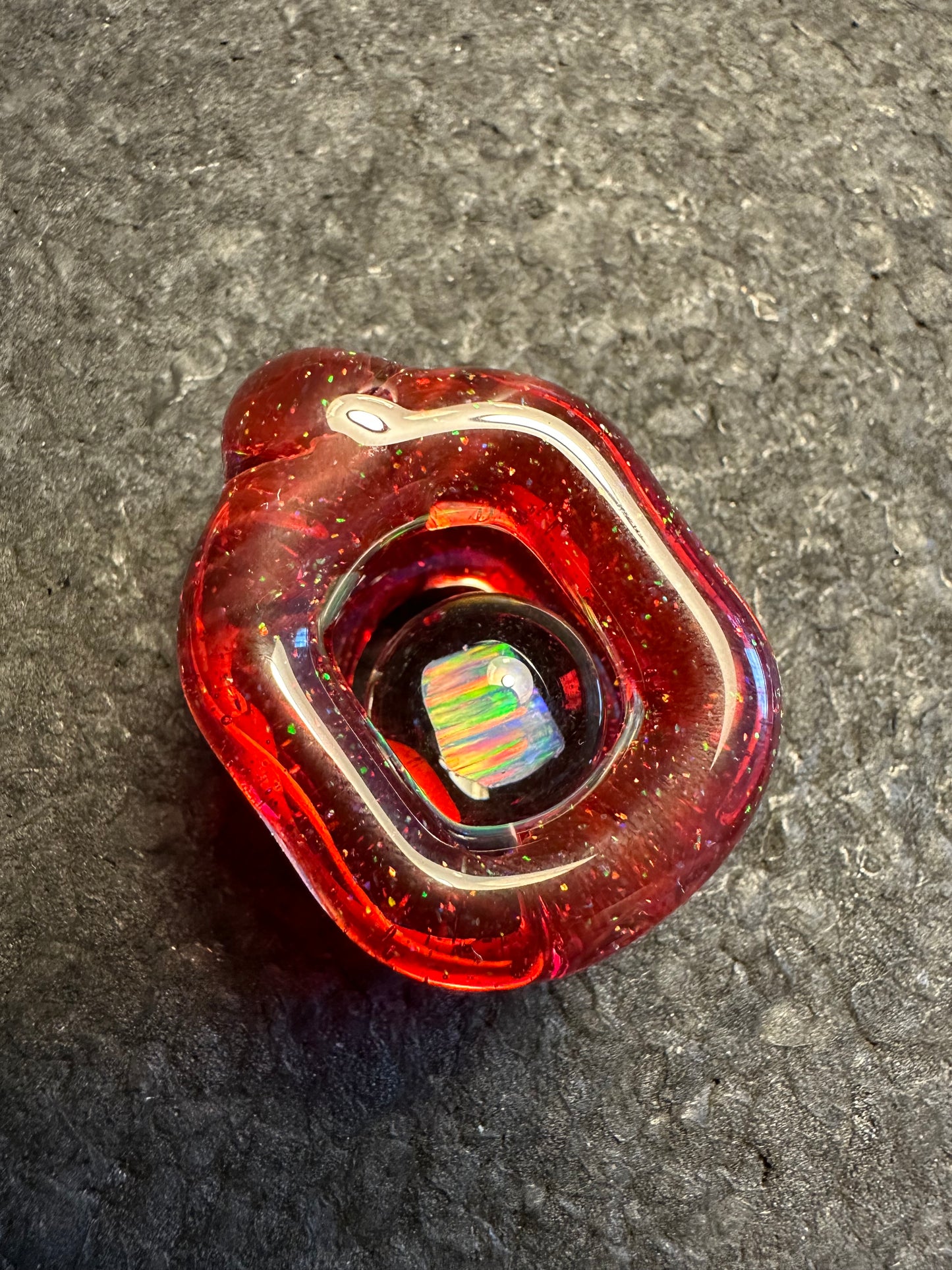Crushed Opal over Dragon’s Blood Doublink™