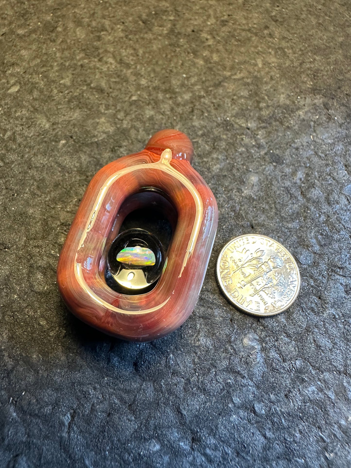 Doublink™ de color rojo turquesa