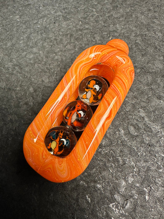 Crushed Opal over Fire Mix Pokemon Doublink™