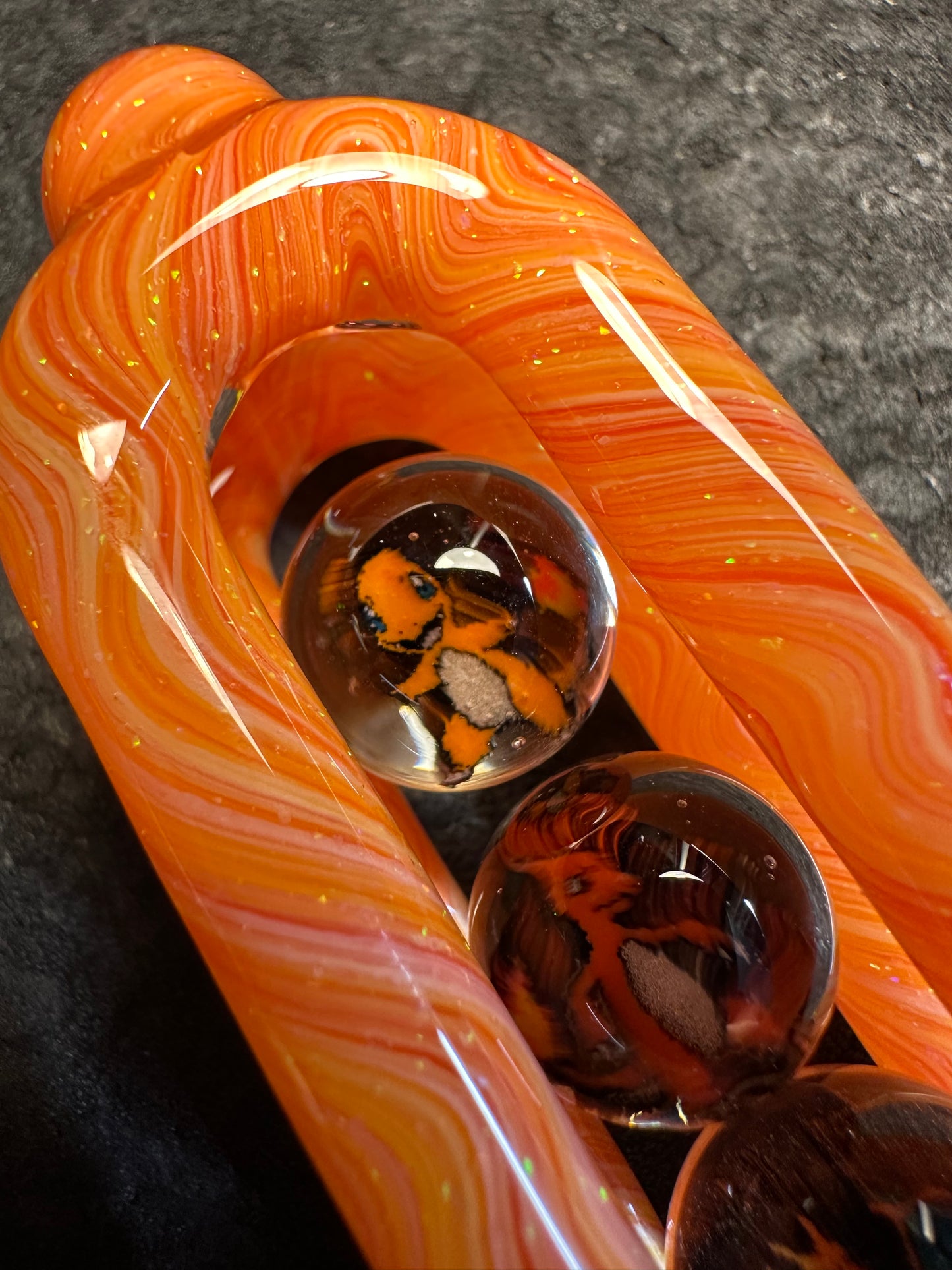 Crushed Opal over Fire Mix Pokemon Doublink™