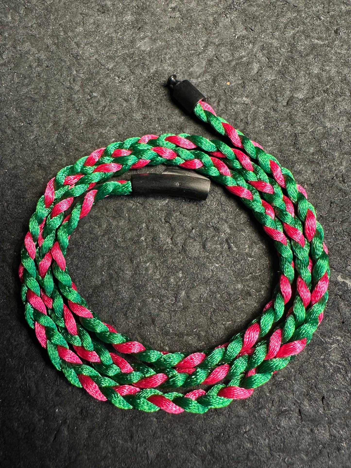 Watermelon Braided Nylon 24” Necklace