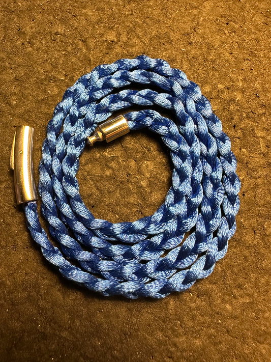 Royal Blue Braided Nylon 24” Necklace