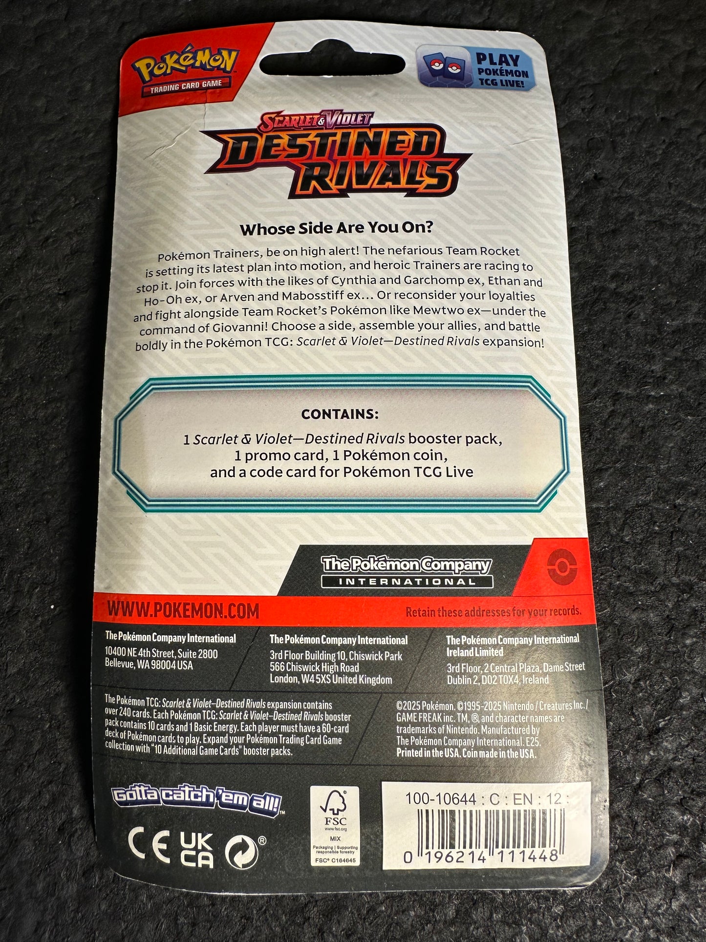 Pokemon Destined Rivals Eevee Promo