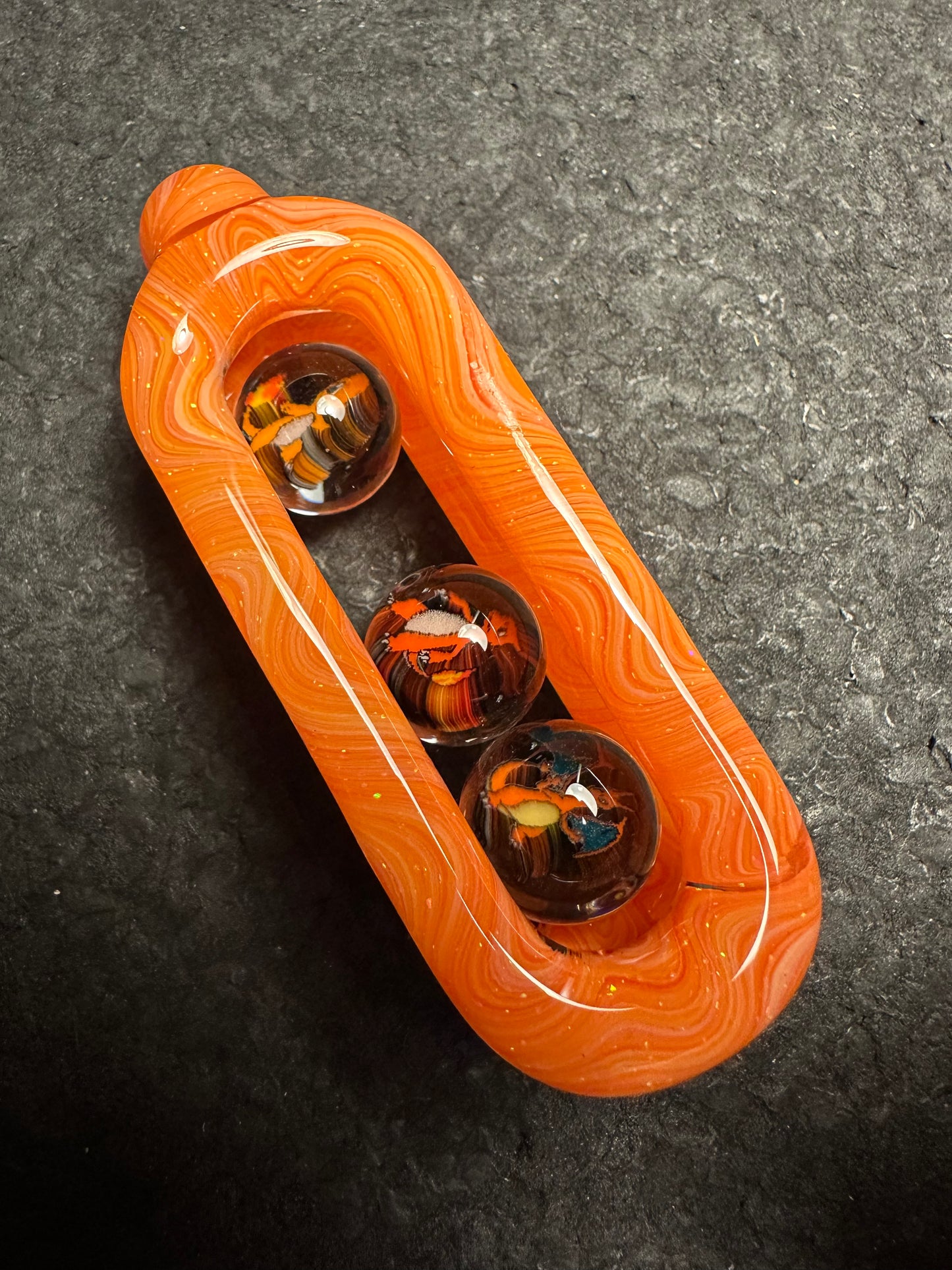 Crushed Opal over Fire Mix Pokemon Doublink™ (Fire Evolutions)