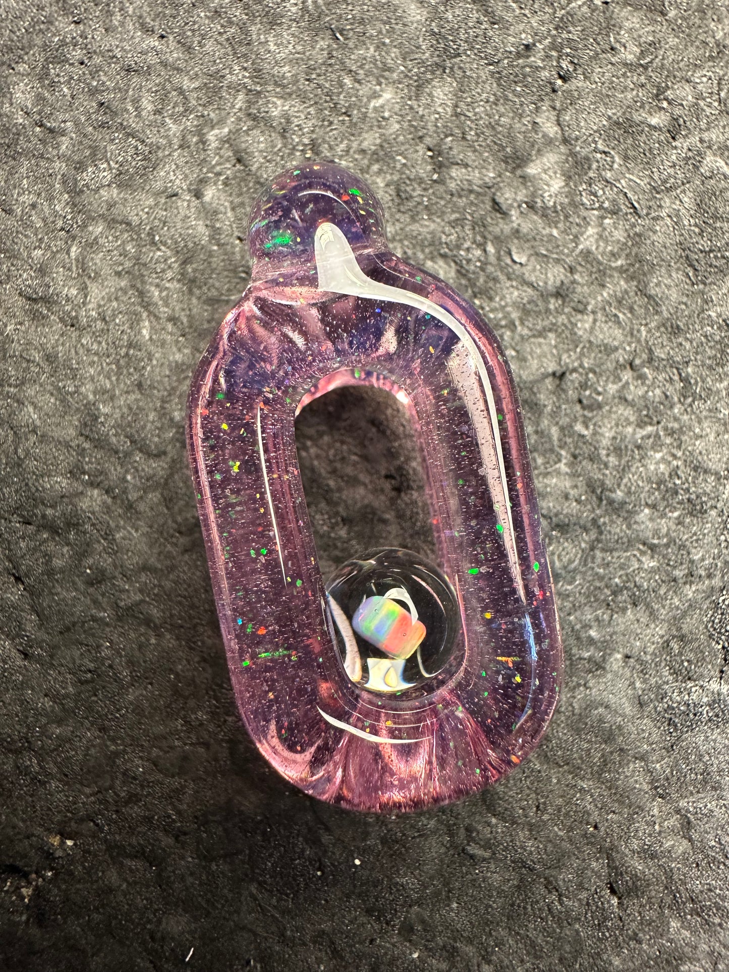 Crushed Opal over Gold Purple Doublink™