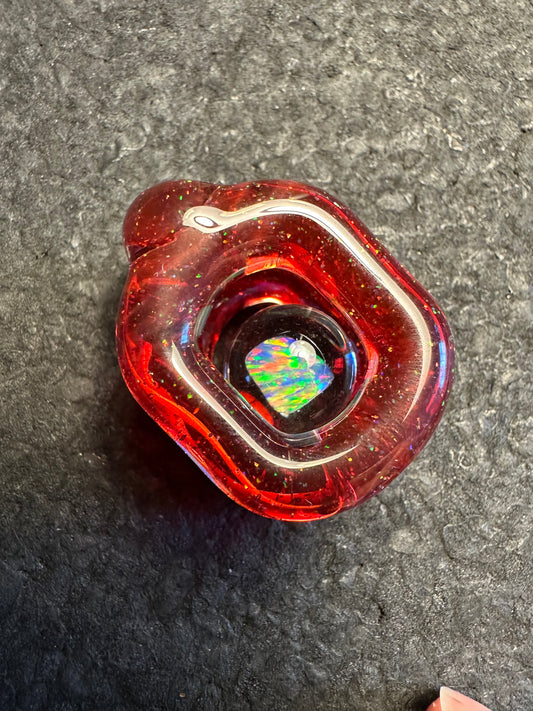Crushed Opal over Dragon’s Blood Doublink™