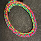 XL Rainbow Fade Braided Nylon Necklace 27”