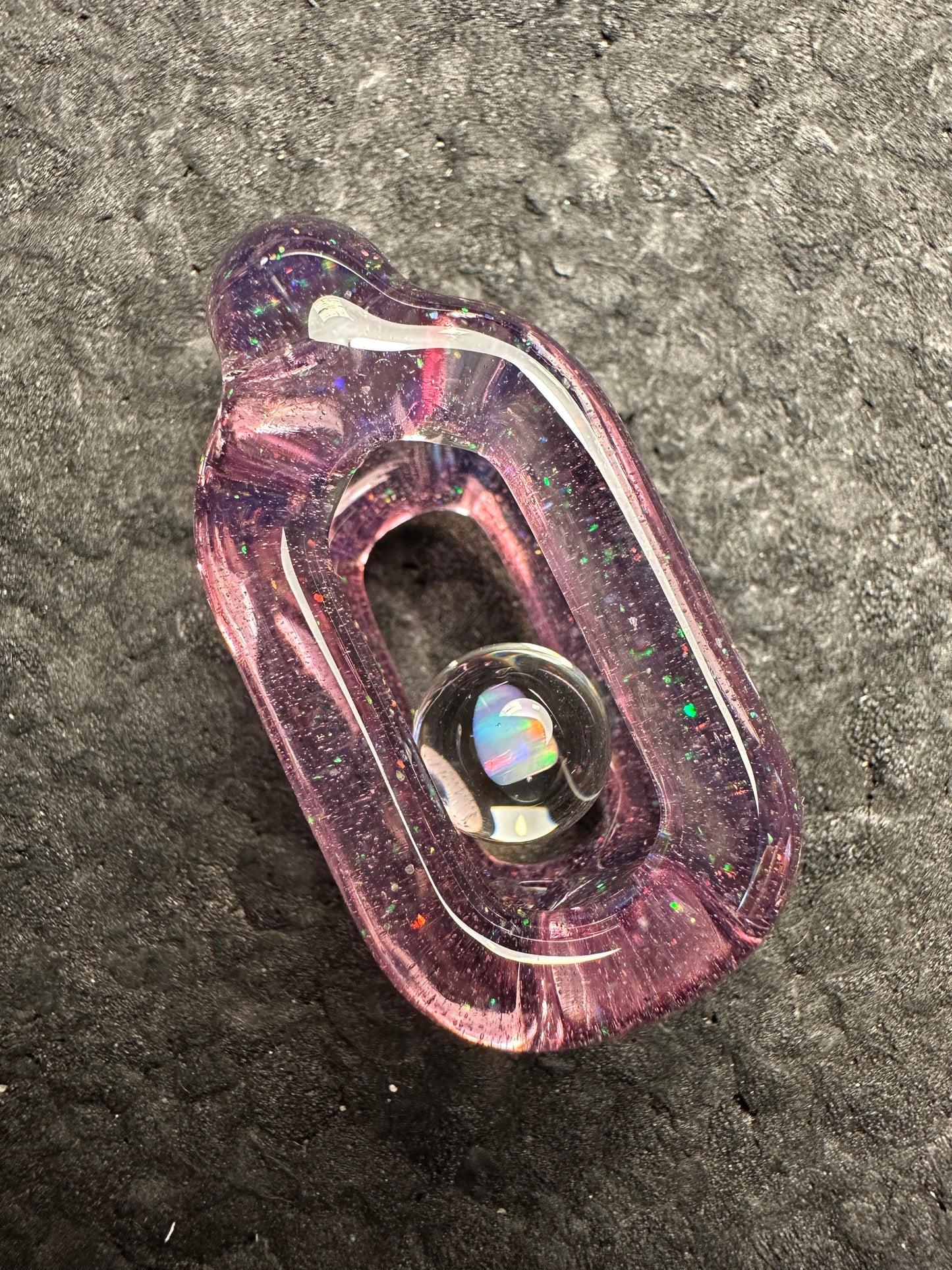 Crushed Opal over Gold Purple Doublink™