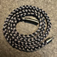 Black Braided Nylon Necklace 6mm