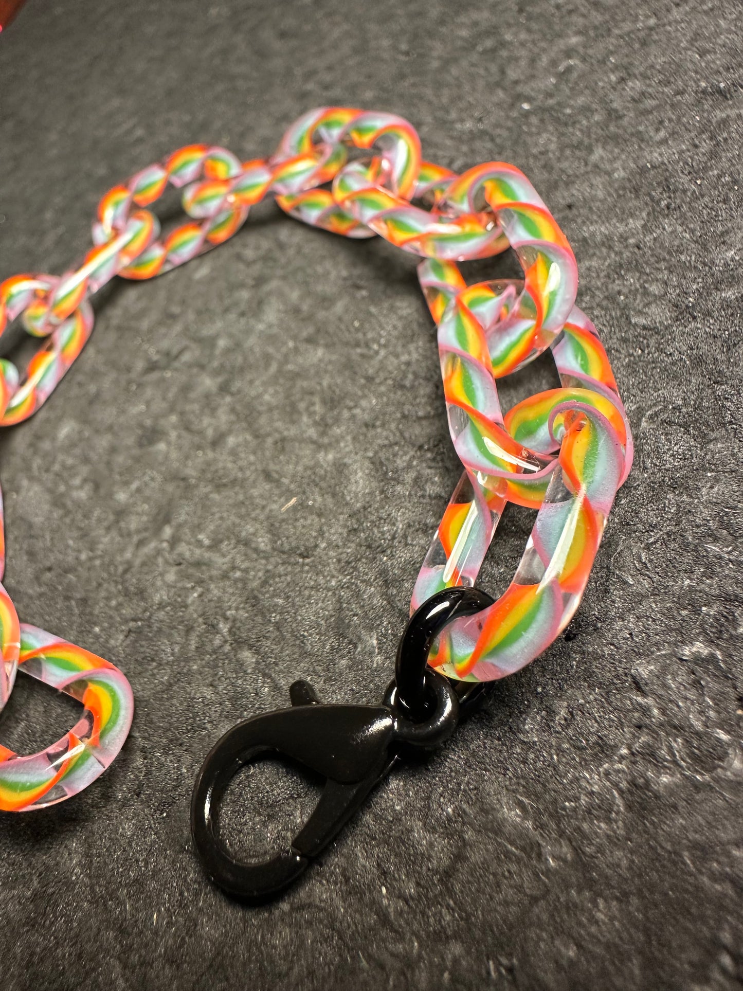 Rainbow Cane Bracelet