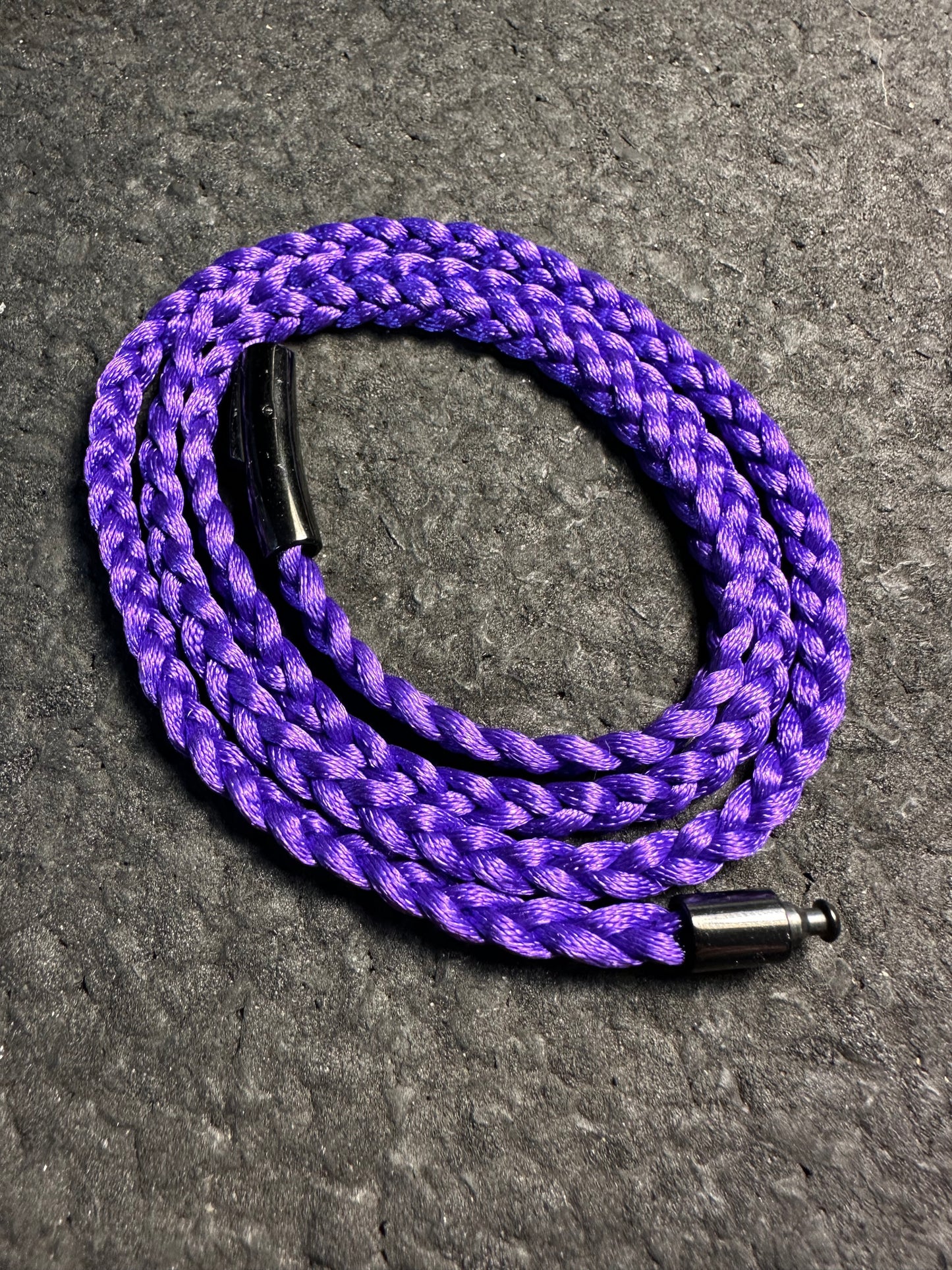 Royal Purple Braided Nylon 24” Necklace