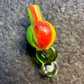 Crushed Opal over Rasta 25mm Pendant Cap