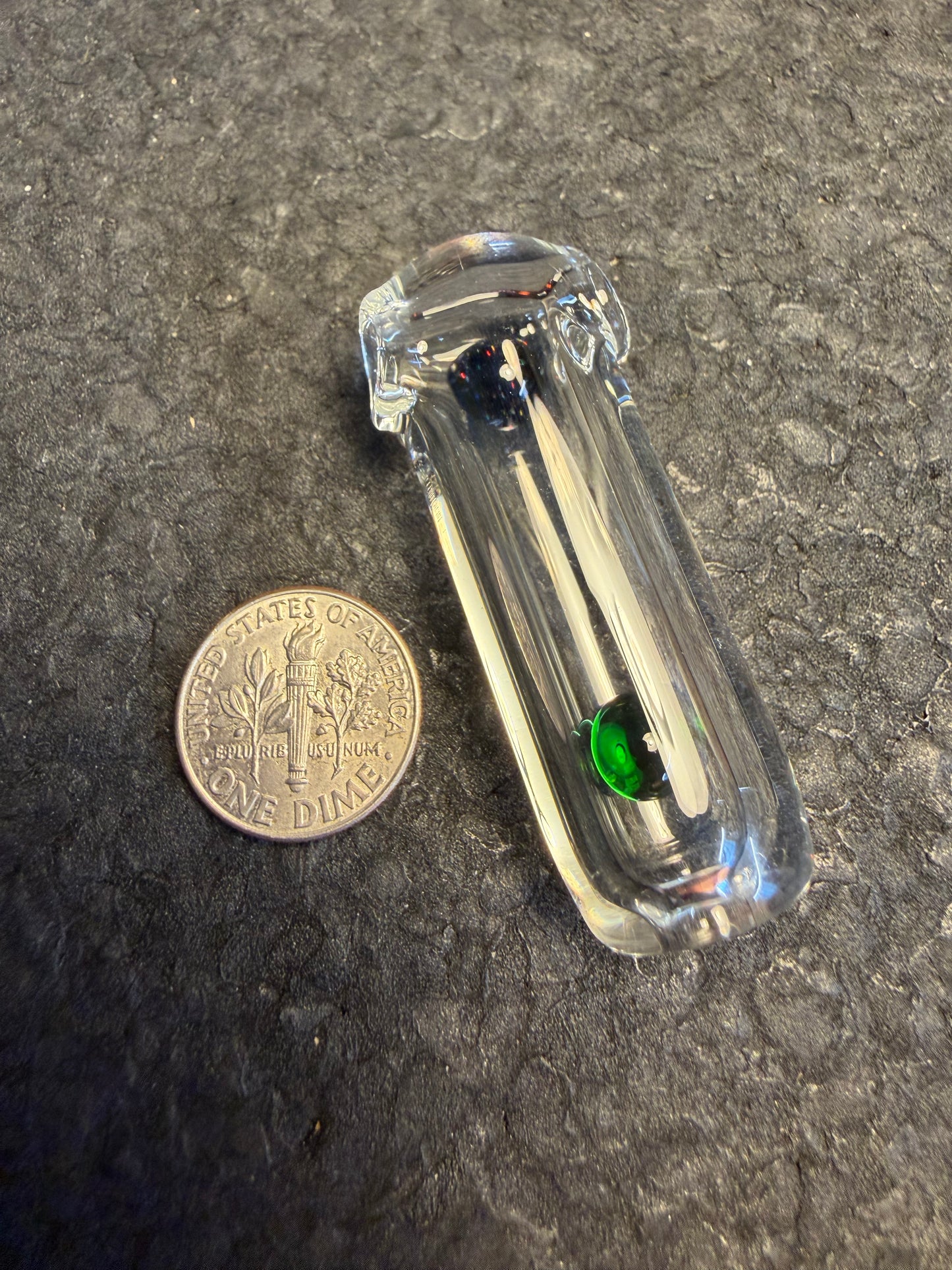 Crushed Opal over Black/Plantphibian Fidgetstix™ Pendant
