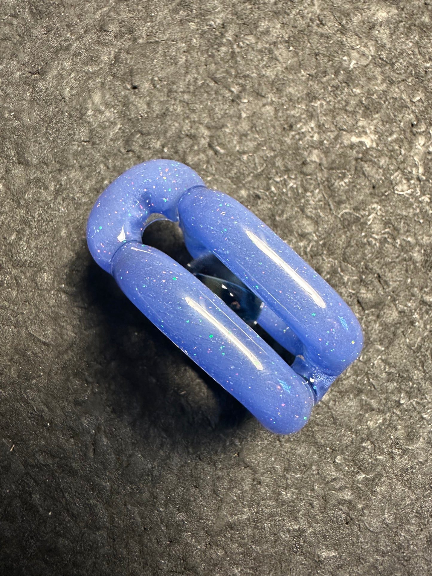 Crushed Opal over Purple Urple Doublink™ (Sonic Marble)