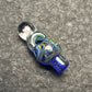 Crushed Opal over Cobalt/Yellow Mix Pendant Cap