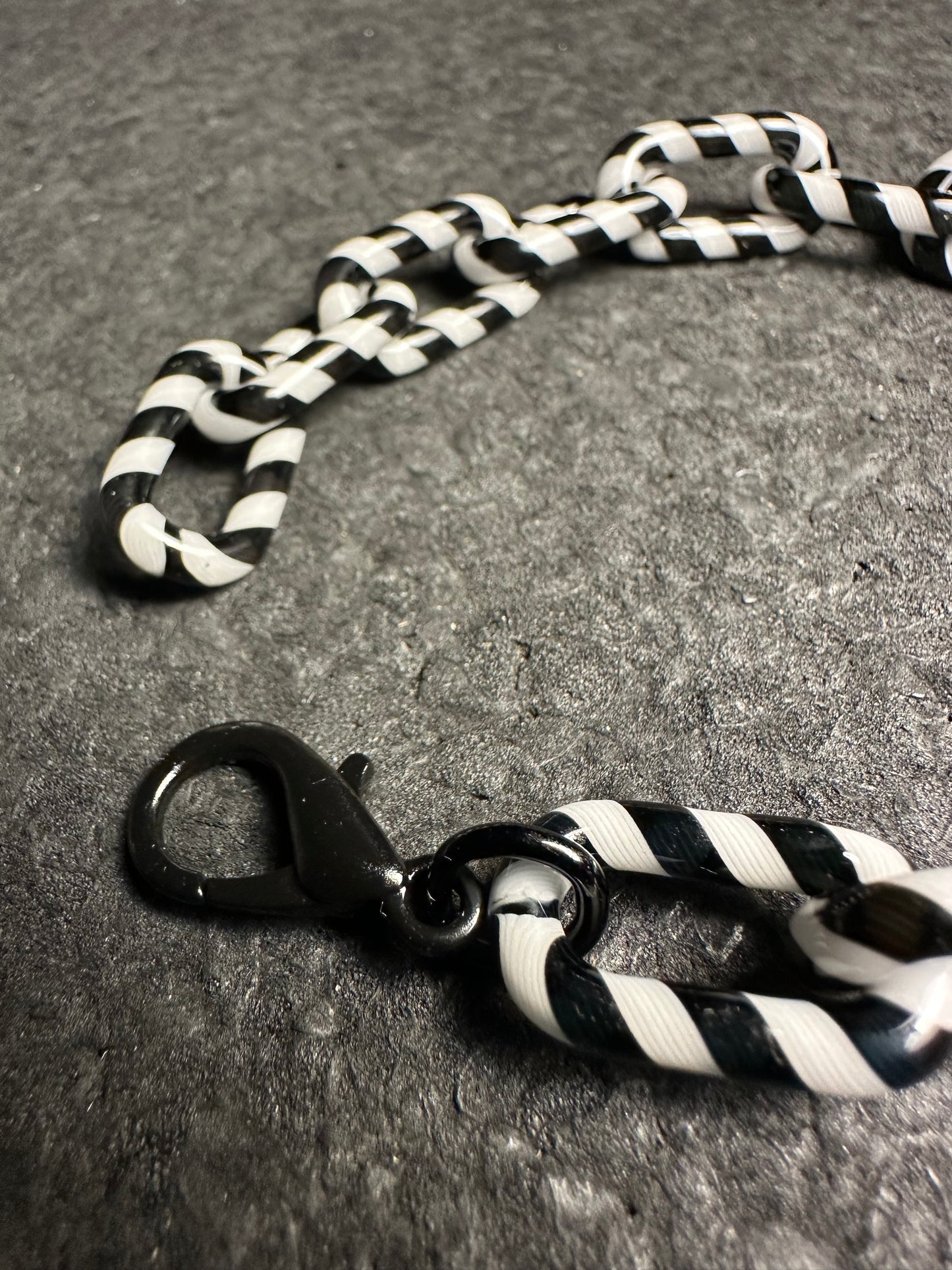Black/White Cane Bracelet