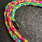 XL Rainbow Fade Braided Nylon Necklace 27”
