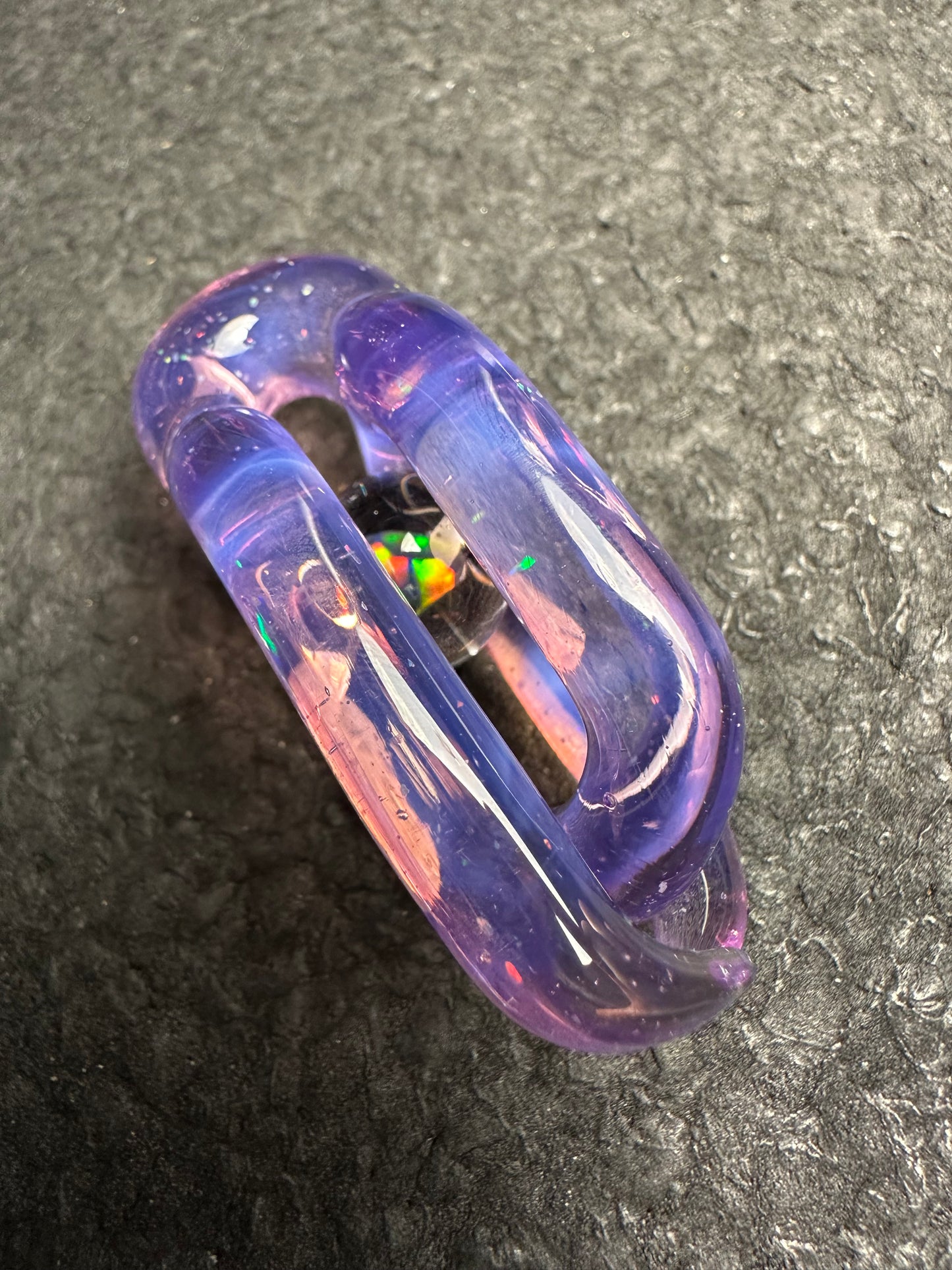 Crushed Opal over Stargazer Anomalink™ (Black Diamond Opal)