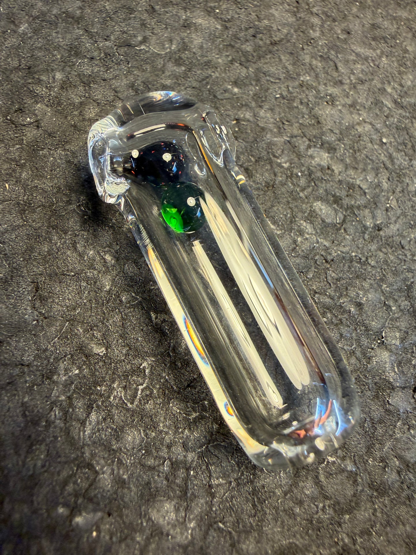 Crushed Opal over Black/Plantphibian Fidgetstix™ Pendant