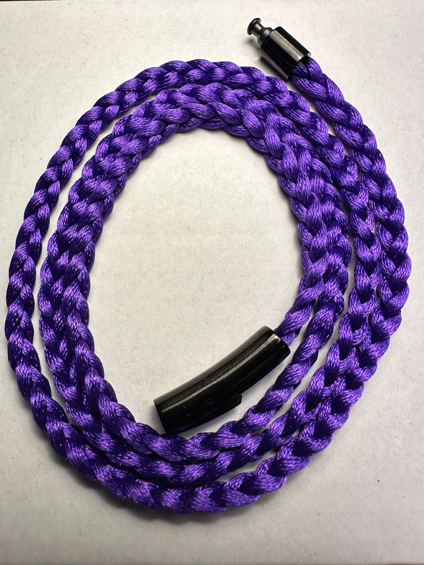 Royal Purple Braided Nylon 24” Necklace