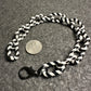 Black/White Cane Bracelet