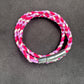 Pink Mix Braided Nylon 21” Necklace