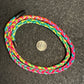 XL Rainbow Fade Braided Nylon Necklace 27”
