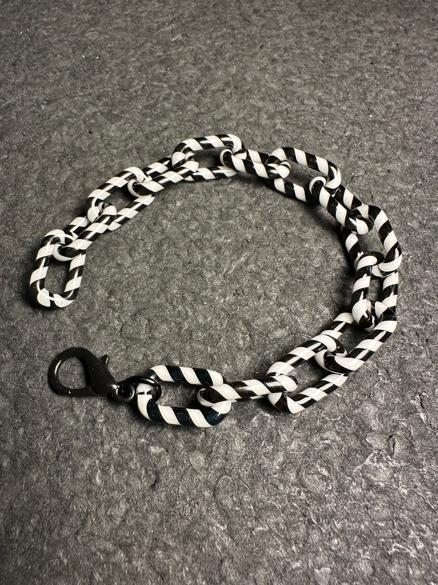 Black/White Cane Bracelet