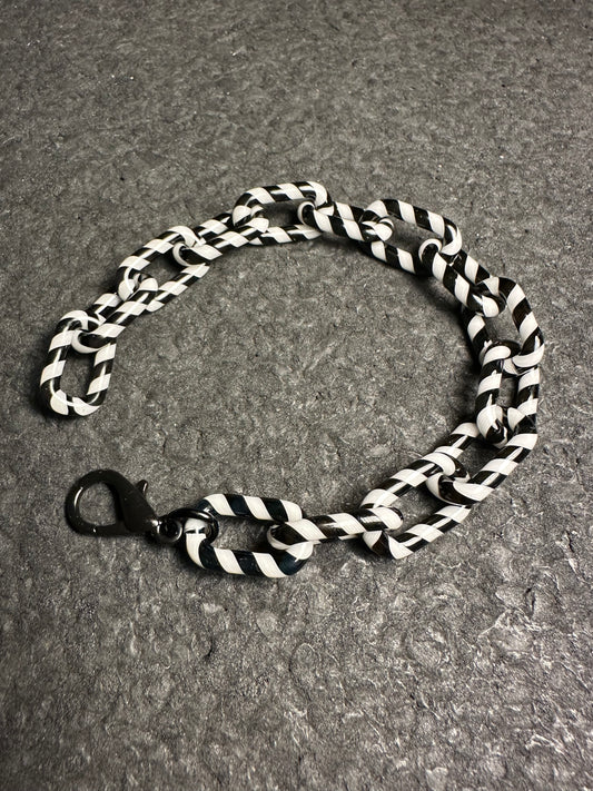Black/White Cane Bracelet