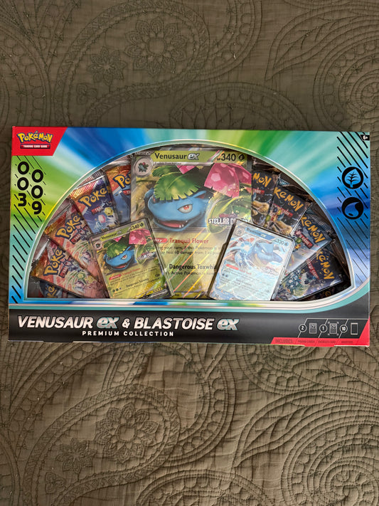 Pokemon Venusaur ex & Blastoise ex Premium Collection