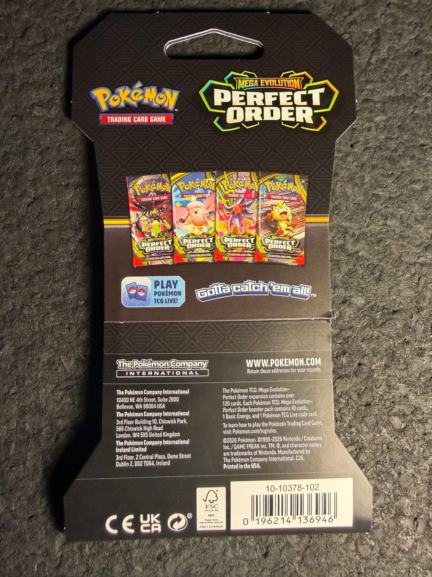Pokemon Perfect Order Booster Pack
