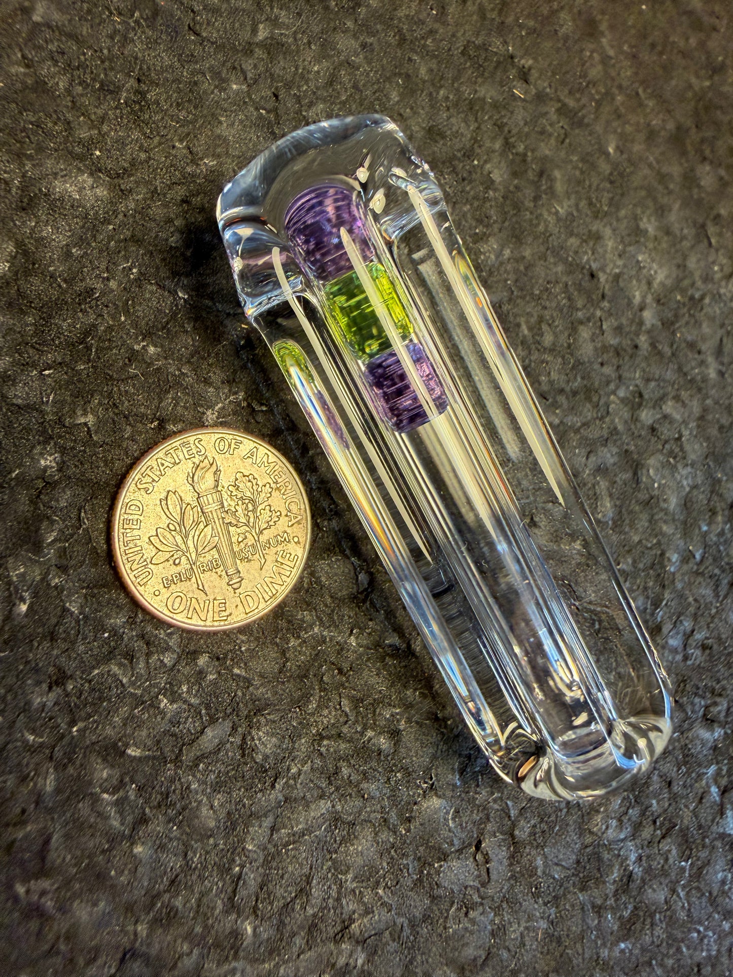 Slyme/Purple Lollypop Fidgetstix™ Pendant