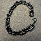 Galaxy Black 7.5” Chain Bracelet