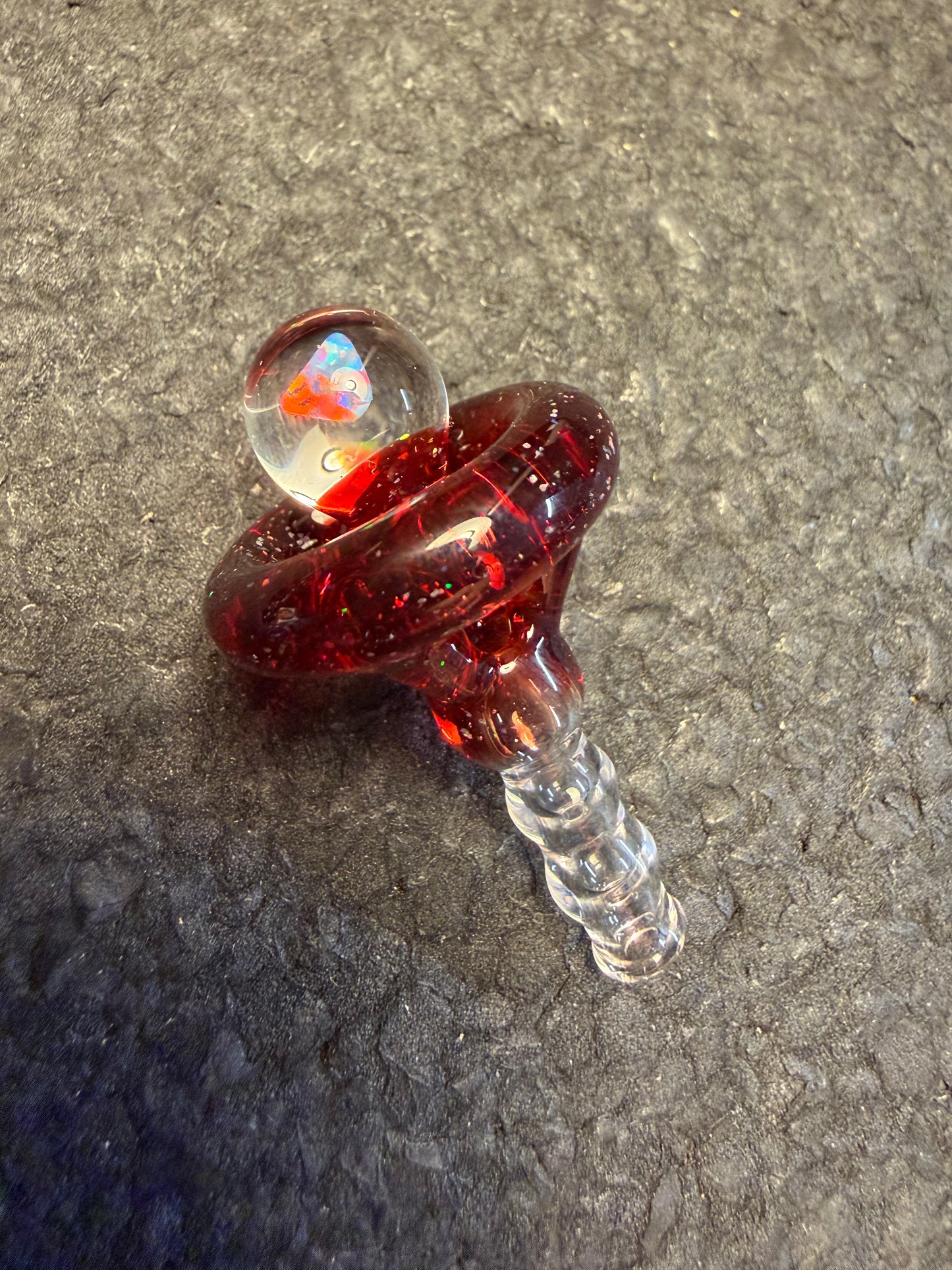Crushed Opal over Ruby Slippers Golink Cap (Experimental)
