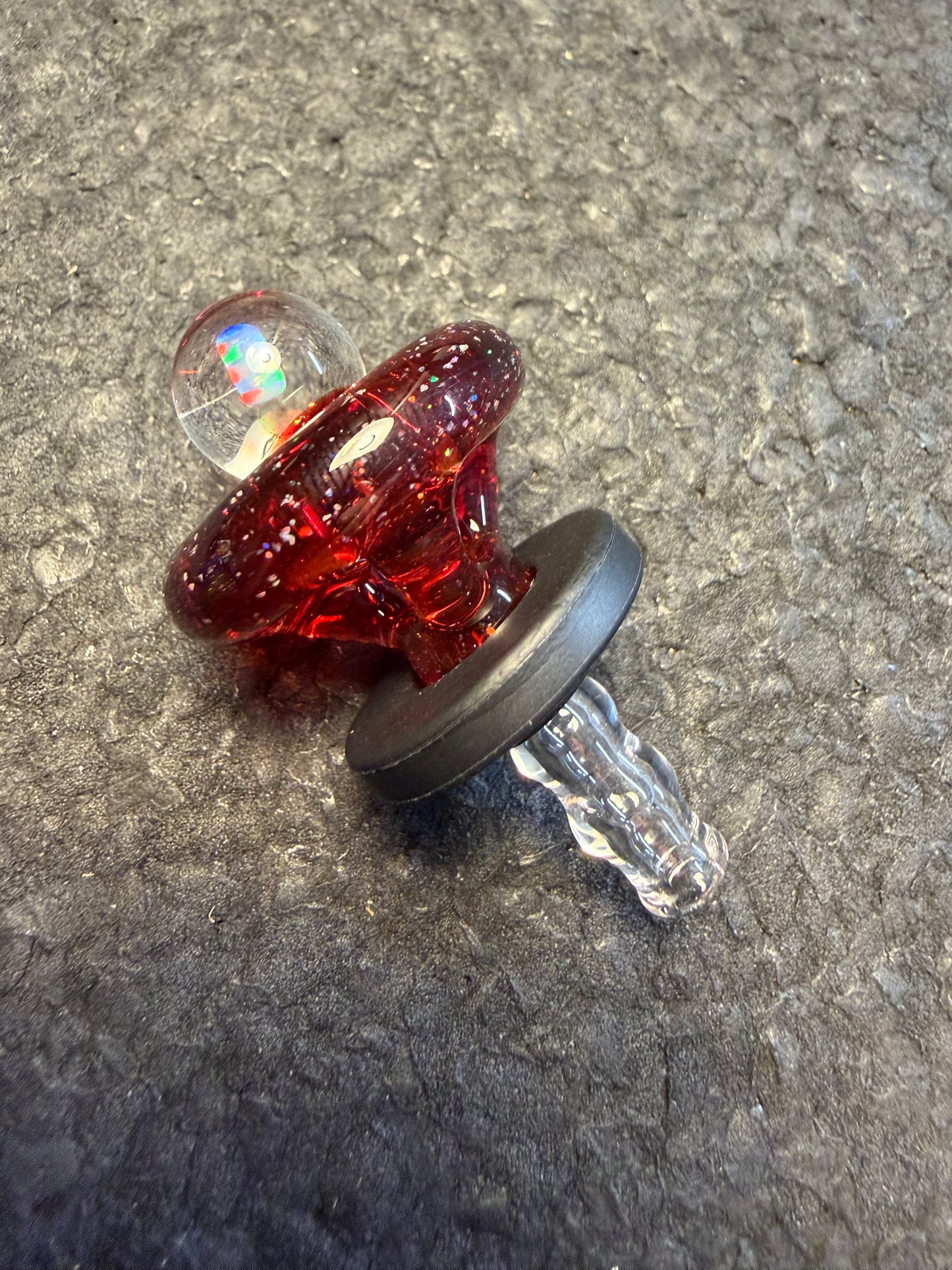 Crushed Opal over Ruby Slippers Golink Cap (Experimental)