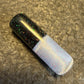 Crushed Opal over Black/Blue Satin Bead