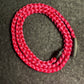 Collar de nailon trenzado color magenta de 23”