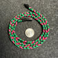 Watermelon Braided Nylon 24” Necklace