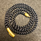 Black Braided Nylon Necklace 6mm