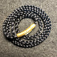 Black Braided Nylon Necklace 6mm