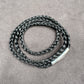 Black Braided Nylon Necklace 6mm