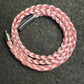 Pink Braided Nylon 24” Necklace