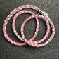 Pink Braided Nylon 24” Necklace