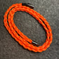 Orange Braided Nylon 24” Necklace