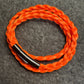 Orange Braided Nylon 24” Necklace