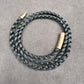 Black Braided Nylon Necklace 6mm