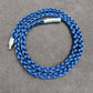 Navy Blue Braided Nylon 22” Necklace