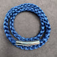 Navy Blue Braided Nylon 22” Necklace