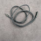 Mini Black Braided Nylon Necklace 4mm